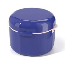 Denture Cleaning Case with Strainer, Double Layer Retainer Storage Box for Travel and Soaking