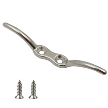 6 Inch Stainless Steel 316 Flagpole Cleat Kit with Screws, Rustproof Outdoor Rope Fastener
