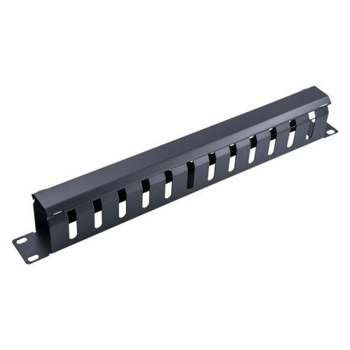 1U Cable Management Horizontal Mount 19 Inch Server Rack 12 Slot 24 ...