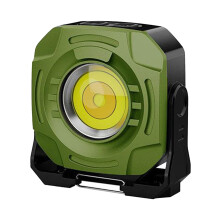 Work Light Rechargeable Waterproof LED 360 Rotatable Magnetic Light For Job Site Camping Garage Army Green