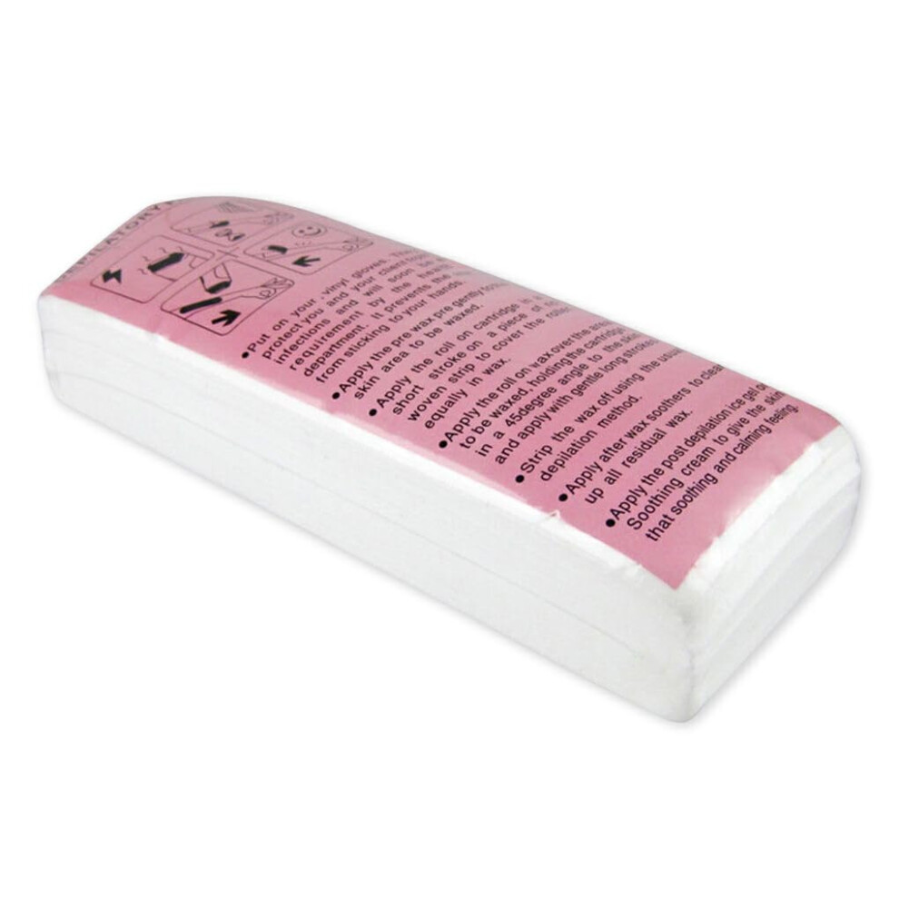 100pcs NonWoven Waxing Strips for Hair Removal,  Strength Disposable Body and Leg Use