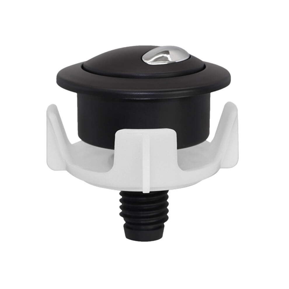 Flush Button For Watersaving Flush System Replacement Part, Twoflushparts And Options, Black And Silver, Home Toilets 9426802476880