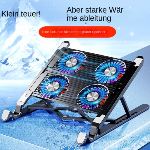 (Kunststoff halterung Schwarz) Faltbare und tragbare Computer-Kühl halterung 2