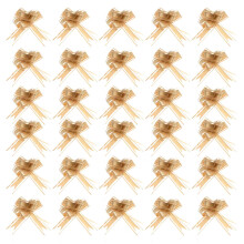 Pull Bows for Gift Wrapping, Gift Wrapping Ribbon Pull Bows with Exquisite Design, Easy to Operate Organza and Plastic Bows for Christmas Wedding