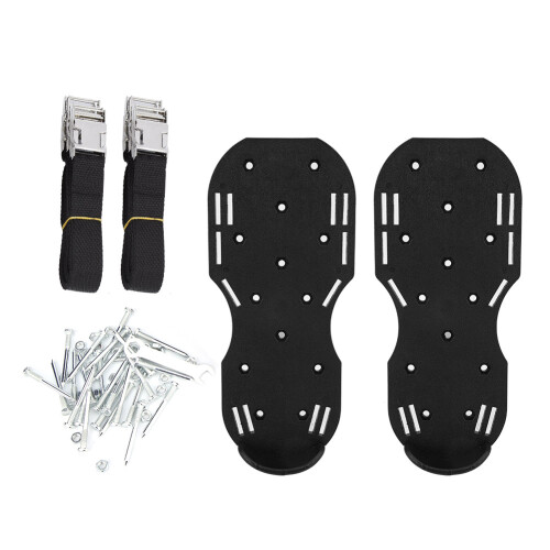 Efficient Lawn Care Solution, Adjustable Spike Sandals, Double Layer Sole Aerator for Healthy Grass