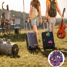 Adesivi al neon, 100 pezzi di adorabili adesivi graffiti per adolescenti e adulti, adesivi in vinile impermeabili per laptop, telefono, bici, auto,