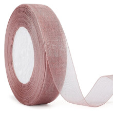 Cinta para envolver regalos con tela de gasa, diseño de malla transparente, fácil de usar, cinta de organza transparente para manualidades, cinta