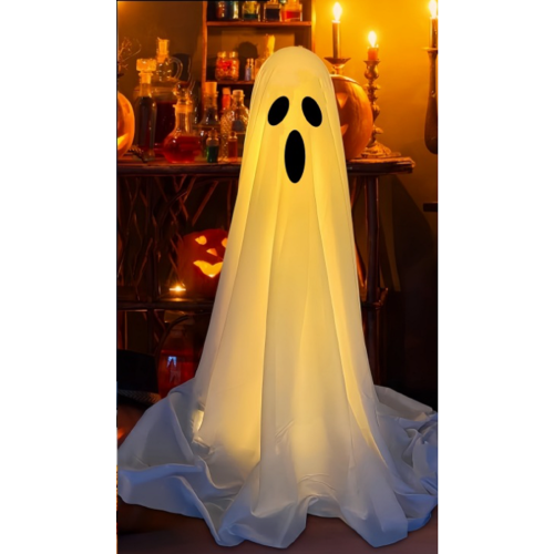 Διακοσμήσεις εξωτερικού χώρου για το Halloween, ρεαλιστικό φωτισμένο φάντασμα με 2