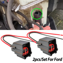 2X für Ford Transit Tourneo Focus C-Max Ecosport Galaxy Kuga Mondeo SMax Windschutzscheibe, Scheibenwaschpumpenanschluss Steckverbinder