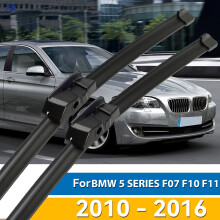 2 stk/sett frontrute vindusviskerblader for BMW 5-serie F07 F10 F11 2010 2011 2012 2013 2014 2015 2016