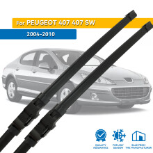 Bilviskerblader for Peugeot 407 2004 - 2010 28" 28" frontrute Rengjør naturgummi Glassviskere Tilbehør