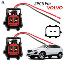 2X für Volvo C30 V50 V70 XC60 XC70 XC90 S40 S80 S60 C70 Windschutzscheibenwaschanlage Pumpenstecker Stecker Kabelkabel Webstuhl