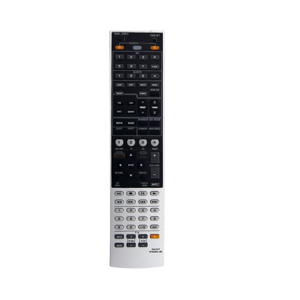 Rav347 Wt92830jex Replaced Remote Control For Av Receiver Rx-V1067bl Rx-V1067 Rxv1067bl Rxv1067 Rx-A1000 4713941176357