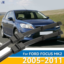 2 stk/sett vindusviskerblader for Ford Focus MK 2 2004 - 2011 Vindusviskere foran 2005 2006 2007 2008 2009 2010