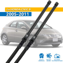 For Honda Civic 8 European Hatchback & Sedan 2005 - 2011 Vindusviskere foran vindusblader Frontrute Vindusbørste 26" 23"