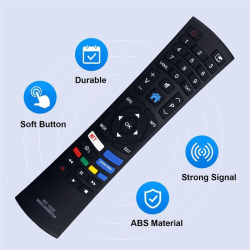 RC1822 Replace Remote Control for Medion Bush TV Remote Control 2