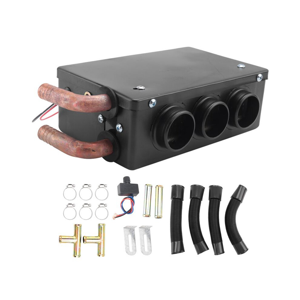 12V Car Truck Universal Defroster Car Heater Three-Hole Water Heating Heating Fan 6031111336423