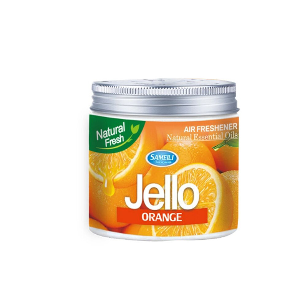 Car 220G Jello Perfume Air Freshener Car Balm Deodorizing Long-Lasting Fragrance Scent Car Aromatherapy Orange 4713207510956
