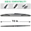 16" Rear Windshield Windscreen Wiper Blade For Lexus RX450h RX350 2009 - 2015  Tailgate Window Brushes 2