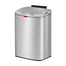 Hanging Kitchen Stainless-Steel Small Trash Can with Lid, 2-In-1 Kitchen Compost Bin for Counter Top & Under Sink, 8L