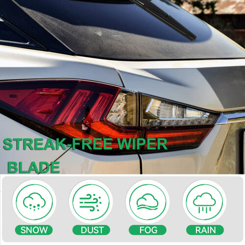 16" Rear Windshield Windscreen Wiper Blade For Lexus RX450h RX350 2009 - 2015  Tailgate Window Brushes 2
