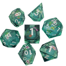 Decalcomania In Resina Sabbie Mobili per DND Dice Coc Running Group Dice Dnd Cthulhu Polyhedron Running Group Board Game DND Dice A
