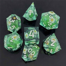 Décalcomanie en Résine Sables Mouvants pour Dés Du MDN Coc Running Group Dice Dnd Cthulhu Polyhedron Running Group Jeu de Société DND Dice E