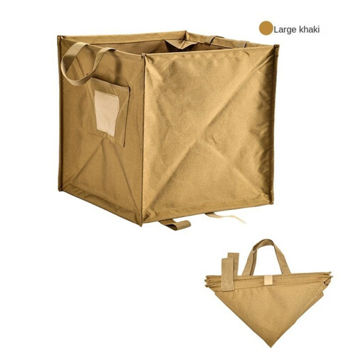 Storage Box Folding Triangle Trash Can Camping Equipment Storage Box Picnic Portable Large Capacity Storage Box B 1