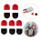 40 PCS Waterproof Solid  Plug Cable Red Black Fixed Plug 50A Material Cable Protection Fixed Plug Terminals 2