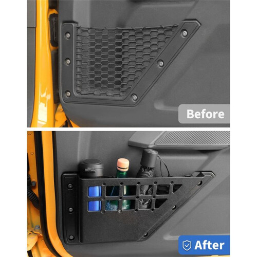 Front Door Storage Pockets for  Bronco 2021- 2025 Door Side Organizer Box Insert Accessories 1