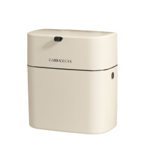 Compost Bin Kitchen Garbage Can 2.5 Gallon Countertop Indoor Small Hanging Trash Can with Lid Composting Bin White