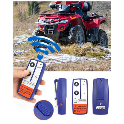 Wireless Remote Control Winch Kit - 12V, 250A, Waterproof, Solenoid Relay Contactor+ 2Pcs Wireless Winch Remote Control 1