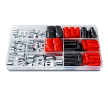 Set di Capicorda da 140 Tubi, Set di Capicorda per Set di Cavi Della Batteria 'Auto, Set di Capicorda da 70 Tubi + 70 Manicotti, Set di Terminali