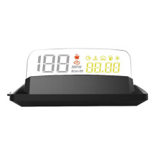 OBD2 Mirror HUD Car Display Digital Speed Projector Warning Oil Temperature Turbo Pressure Auto Gauge