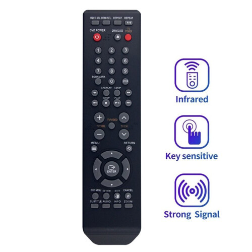 Replace Remote Control 00061H for  DVD Player VCR Combo Player Remote Control 1