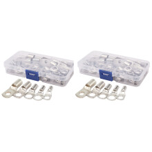 120X Bolt Hole Tinned Copper Cable Lugs Battery Terminals Set Wire Terminals Connector