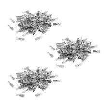 300X 6.3mm Uninsulated Female Spade Push Crimp Terminal Non Insulated 2.5mm²