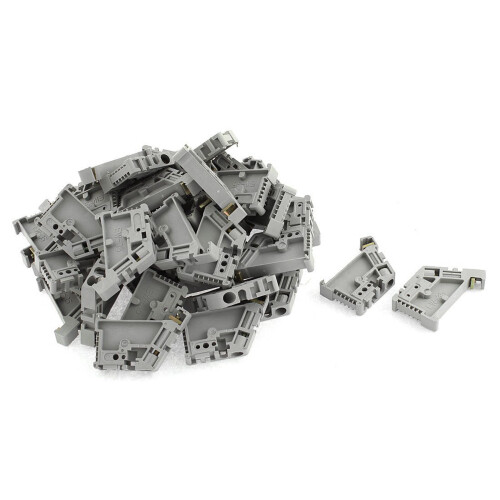 400Pcs 35mm DIN Rail Terminal Block End Stopper Mounting Clips 1