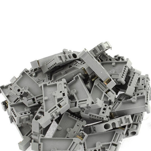 400Pcs 35mm DIN Rail Terminal Block End Stopper Mounting Clips 2