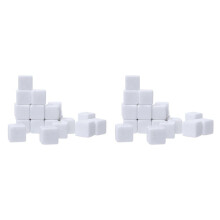 16MM White Acrylic Cubes Blank Dice for Board Games,Math Counting Teaching,Alphabet Numbers Custom Dice Making,96PCS