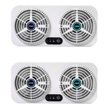 2X USB Car Cooling Tool Car Exhaust Fan Vehicle Air Circulation Smoke Exhaust Fan Car Ventilation Fan for Car Home