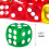 100Pack 14MM Translucent&Solid 6-Sided Game Dice for Board Games,Activity,Casino Theme,Teaching Math 7