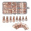 70pcs Wire Lug Connector Ring SC6-25 Copper Connectors Bare Cable Electric Crimp Terminal Connector Kit 1