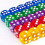 100Pack 14MM Translucent&Solid 6-Sided Game Dice for Board Games,Activity,Casino Theme,Teaching Math 5