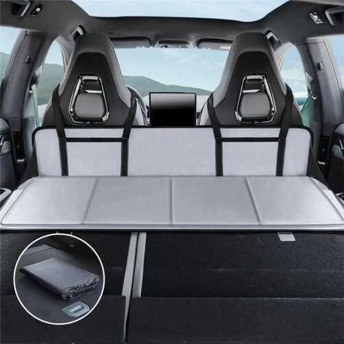 SUV Car Rear  Sleeping Mat  Guard Folding Extension Board Trunk Sleeping Camping Bed Mat Gray 1