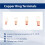 70pcs Wire Lug Connector Ring SC6-25 Copper Connectors Bare Cable Electric Crimp Terminal Connector Kit 10
