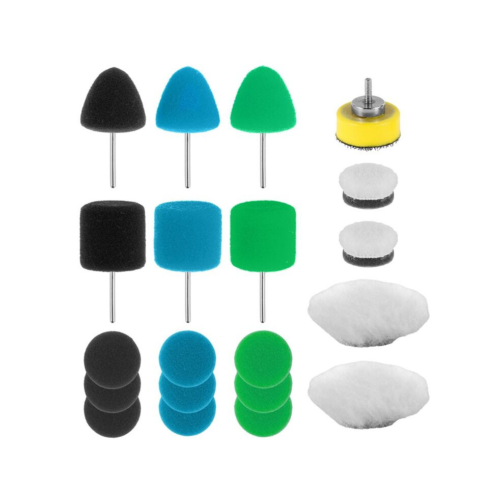 20Pcs Buffing Polishing Pads, Car Detail Small Area Polishing Pads, Wear-Resistant Sponge Wool Polisher Pads Car 4712806604769