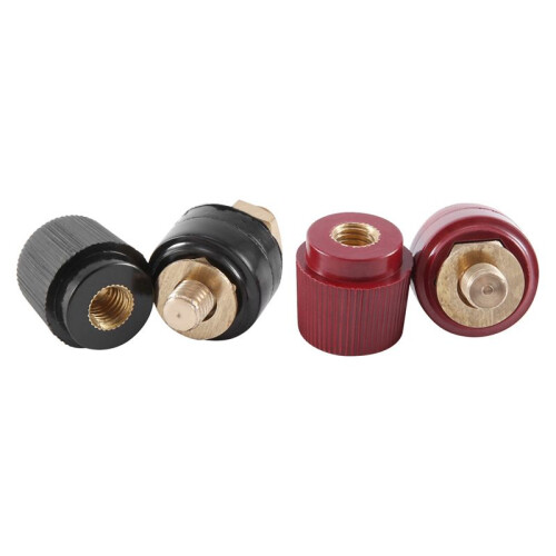 4Pcs Terminal Binding Post, 555 Type Brass Pillar Terminal Block M8 Thread Diameter Binding Post 220V-380V 200A 2