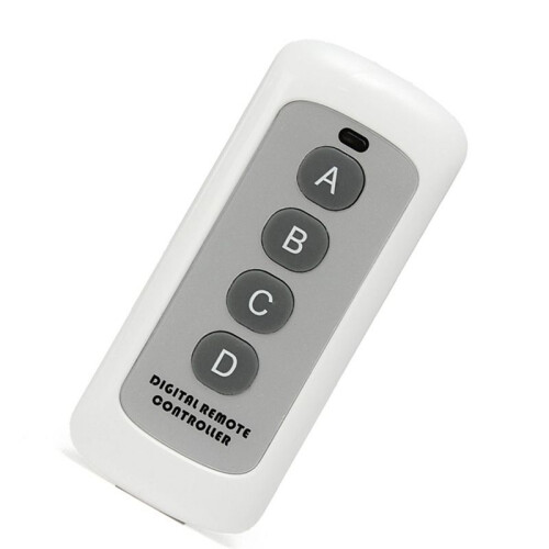 433MHZ Wireless RF Remote Control White 4-Button Remote Control EV1527 Learning Code Wireless Remote Control 2