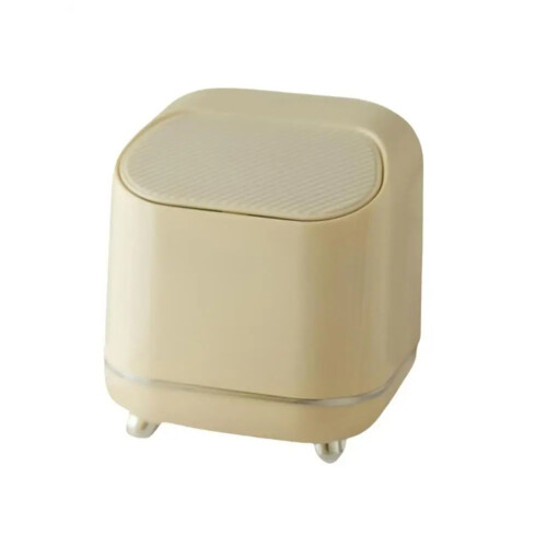 Small Trash Can for Desk Leak-Proof Desktop Garbage Bin Fashionable Multipurpose Trash Box Space-Saving Trash Can